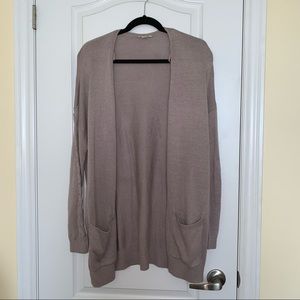 GARAGE PURPLE LONG SLEEVE SLOUCHY CARDIGAN SIZE L